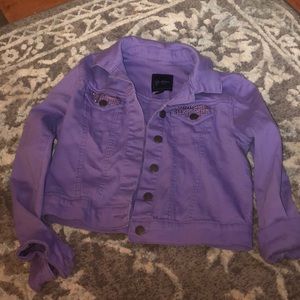 Girls Jessica Simpson denim jacket w bling detail